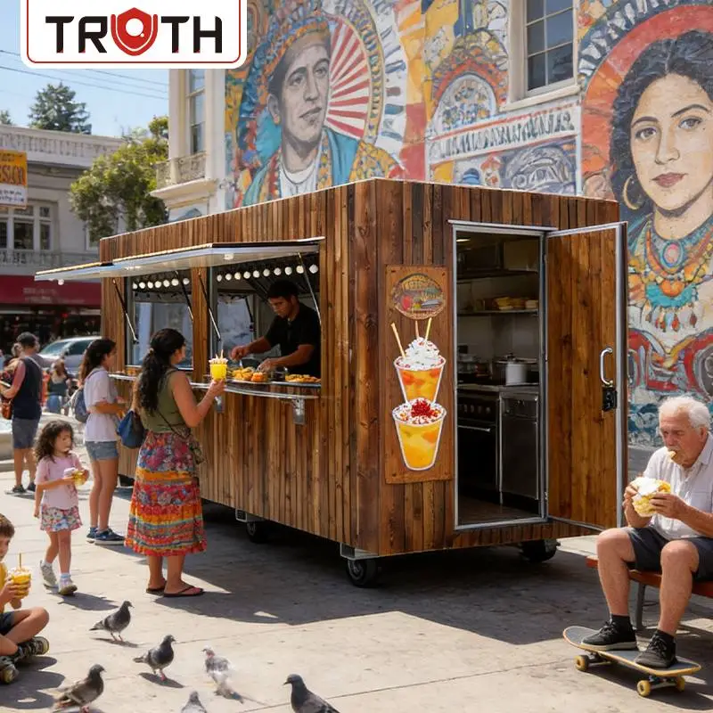 Kommersiell mobil trailer for iskremmat