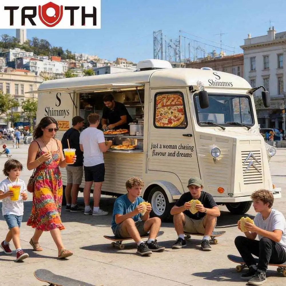 Elektrisk Pizza Fast Food Truck fullt utstyrt