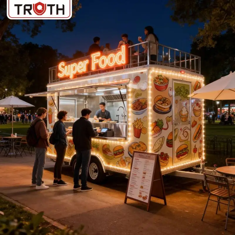 Hot Dog Fast Food Truck med komplett kjøkken