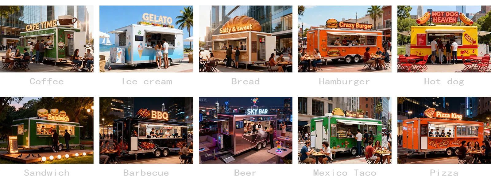 Fully Equipped Coffee Food Truck