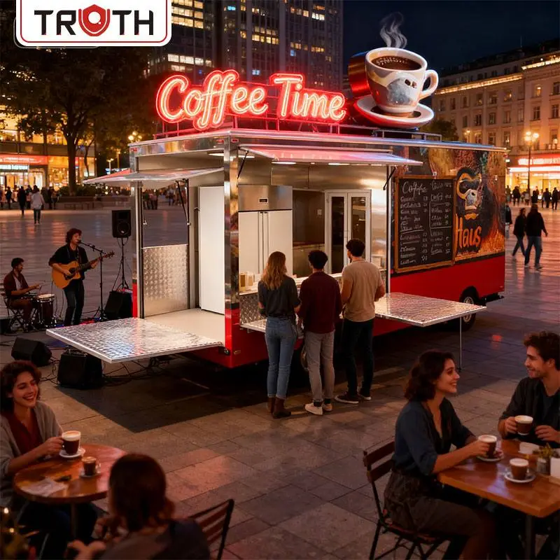 Mobil container matvogn for kaffe