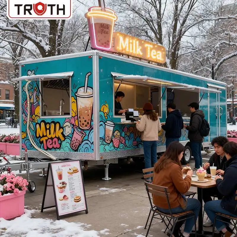 USA Standard Food Trailer med bad